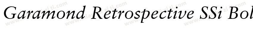 Garamond Retrospective SSi Bold字体转换